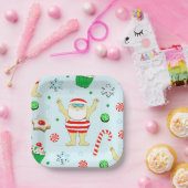 Weihnachts-Party Schwimmen Strand Pappteller (Party)