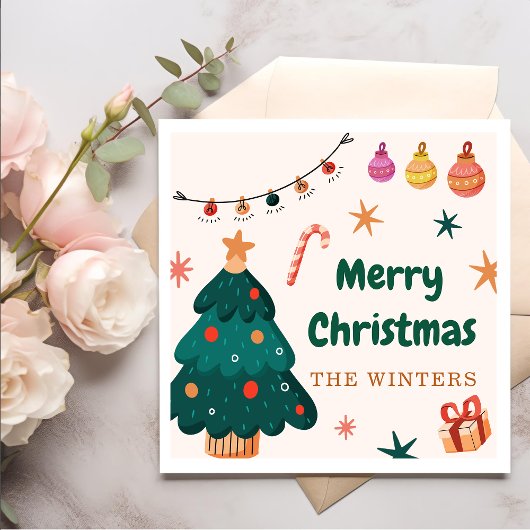 Weihnachts-Party Serviette