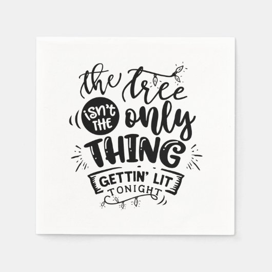 Weihnachts-Party Serviette (Vorderseite)