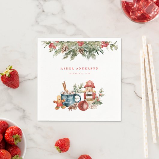 Weihnachts-Party Serviette (Beispiel)