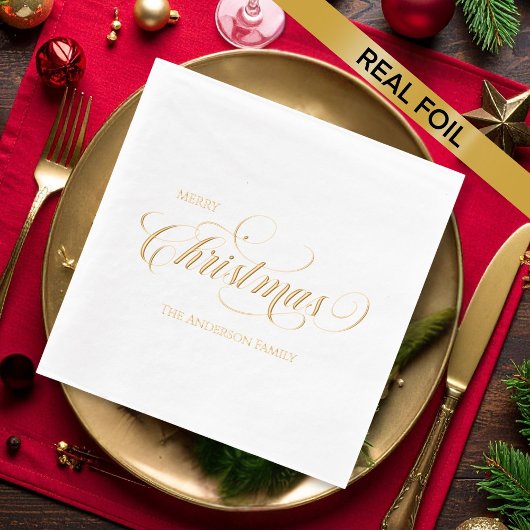 Weihnachts-Party Servietten Mit Folie