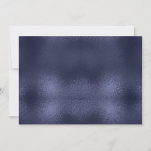 Weihnachts-Party Shiny Blue Ribbon Tree Sparkle Einladung (Rückseite)