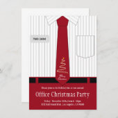 Weihnachts-Party-Shirt und Krawatte Einladung (Vorne/Hinten)