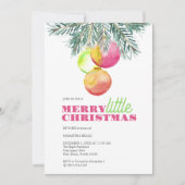 Weihnachts Party Sip and See Einladung (Vorderseite)