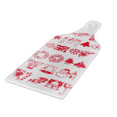 Weihnachts-Party Snowman Santa Claus Workshop Schneidebrett (Ecke)