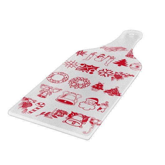 Weihnachts-Party Snowman Santa Claus Workshop Schneidebrett (Ecke)