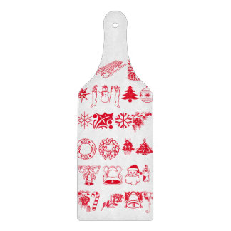 Weihnachts-Party Snowman Santa Claus Workshop Schneidebrett