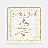 Weihnachts-Party Sparkle und Shine Paper Serviette (Vorderseite)