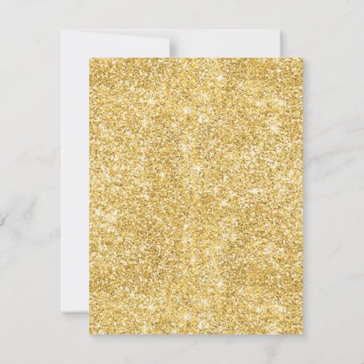 Weihnachts-Party Sparkling Bäume Rot mit Glitzer Einladung (Rückseite)