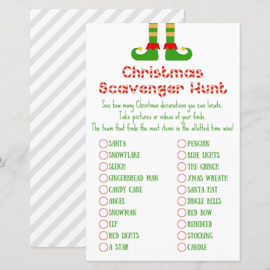 Weihnachts-Party-Spiel (Vorne/Hinten)