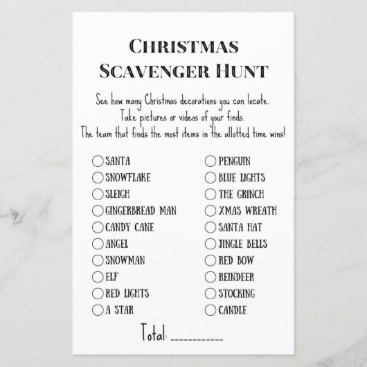 Weihnachts-Party-Spiel (Vorderseite)