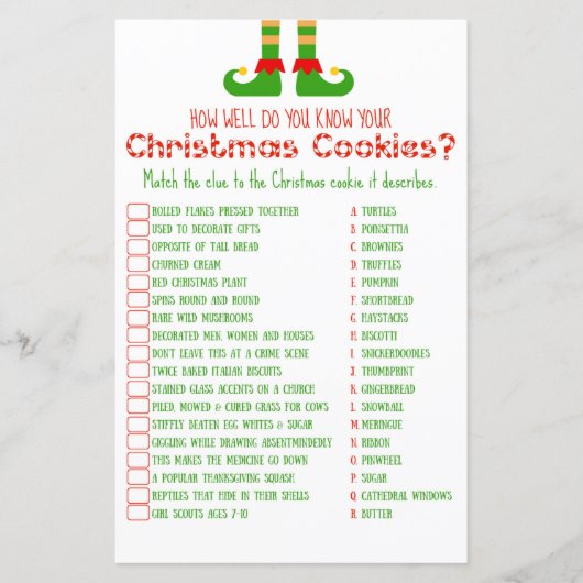 Weihnachts-Party-Spiel (Vorderseite)