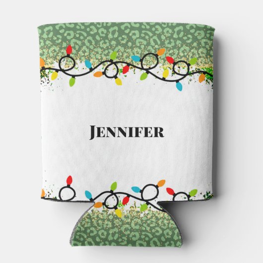 Weihnachts Party String Lights Gaming Dosenkühler (Rückseite)