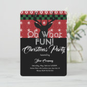 Weihnachts-Party Sweater Dei Ugly Sweater Einladung (Stehend Vorderseite)