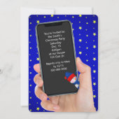 Weihnachts-Party-Telefonanschrift Einladung (Vorderseite)