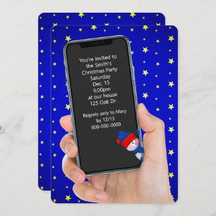 Weihnachts-Party-Telefonanschrift Einladung