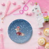 Weihnachts-Party Teller Dackel Dog Paper Teller (Party)