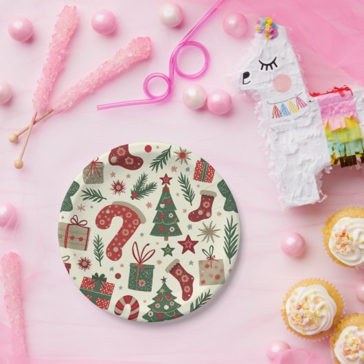 Weihnachts-Party-Teller Pappteller (Party)