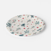 Weihnachts-Party-Teller Pappteller (Schrägansicht)