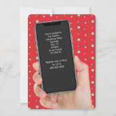 Weihnachts-Party-Textnachricht telefonisch Einladung (Vorderseite)