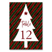 Weihnachts-Party-Tischnummer Tischnummer (Vorderseite)