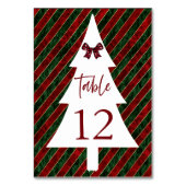 Weihnachts-Party-Tischnummer Tischnummer (Vorderseite)