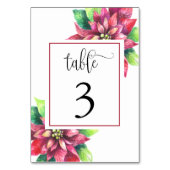 Weihnachts-Party-Tischnummer Tischnummer (Rückseite)