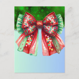 Weihnachts-Party Tropfen Bling Festival Merry Xmas Postkarte