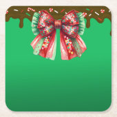 Weihnachts-Party Tropfen Bling Festival Merry Xmas Rechteckiger Pappuntersetzer (Vorderseite)