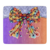 Weihnachts-Party Tropfen Bling Festival Merry Xmas Schneidebrett (Vorderseite)