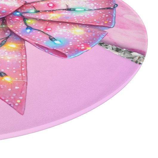 Weihnachts-Party Tropfen Bling Festival Merry Xmas Schneidebrett (Ecke)