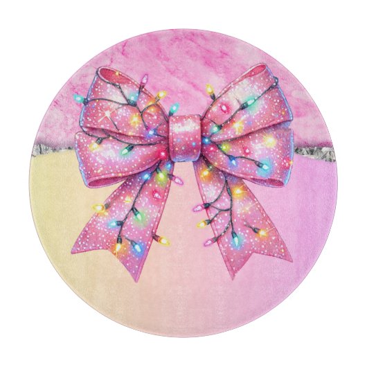 Weihnachts-Party Tropfen Bling Festival Merry Xmas Schneidebrett (Vorderseite)