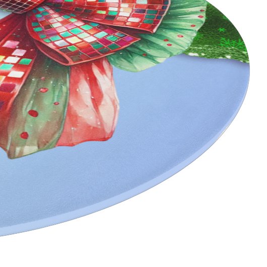 Weihnachts-Party Tropfen Bling Festival Merry Xmas Schneidebrett (Ecke)