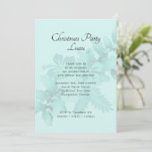 Weihnachts-Party Tropical Themed Hibiskus Swag Einladung (Stehend Vorderseite)