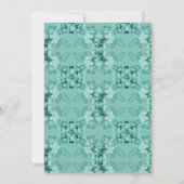 Weihnachts-Party Tropical Themed Hibiskus Swag Einladung (Rückseite)