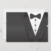 Weihnachts-Party Tuxedo Bow Krawatte Ball Dinner E Einladung (Rückseite)