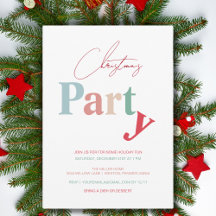 Weihnachts-Party-Typografie