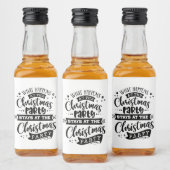 Weihnachts-Party versprechen Alkoholflaschenetikett (Flaschen)