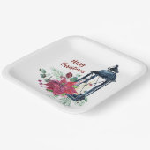 Weihnachts-Party Vintag Lantern Pappteller (Gewinkelt)