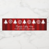 Weihnachts-Party Wasserflaschenetikett (Einzelnes Label)