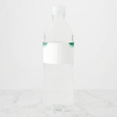 Weihnachts-Party Wasserflaschenetikett (Rückseite)