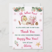 Weihnachts-Party Weihnachten Vielen Dank Einladung (Vorderseite)