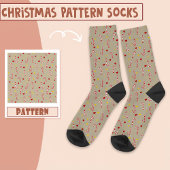 Weihnachts-Party Weihnachts Candy Pattern Socken