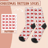 Weihnachts-Party Weihnachts Rentier Rotes Muster Socken