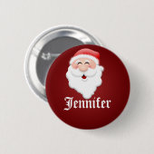 Weihnachts-Party Weihnachtsmann Namensschilder Button (Vorne & Hinten)