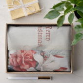 Weihnachts-Party Weißes Rotes Blume Seidenpapier (Geschenk)