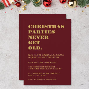 Weihnachts-Party werden nie alt Einladung