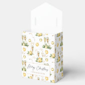 Weihnachts-Party White & Gold Elegante Luxus Geschenkschachtel (Geöffnet)