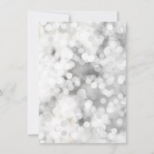 Weihnachts Party Winter Wunderland Rote Ornamente Einladung (Rückseite)