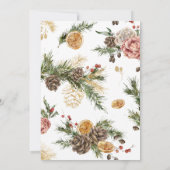 Weihnachts-Party-Winterfolieneinladung Einladung (Rückseite)